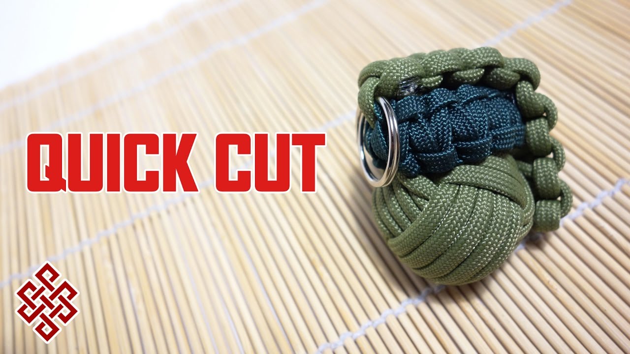 How to Make a Paracord M67 Grenade Tutorial Quick Cut 