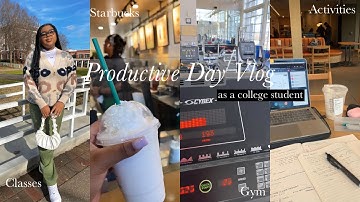 PRODUCTIVE DAY VLOG AS A COLLEGE STUDENT | college diaries 007
