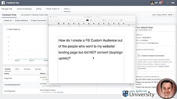 How To Create A Custom Audience Using the New Facebook Tracking Pixel
