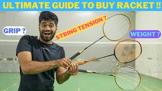 How to choose the BEST Badminton Racket For You ? screenshot 1