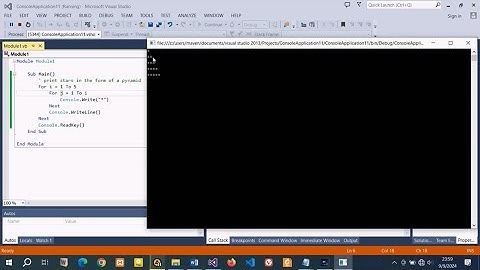 PYRAMID pattern in Vb.Net | Maven Tate Computer club