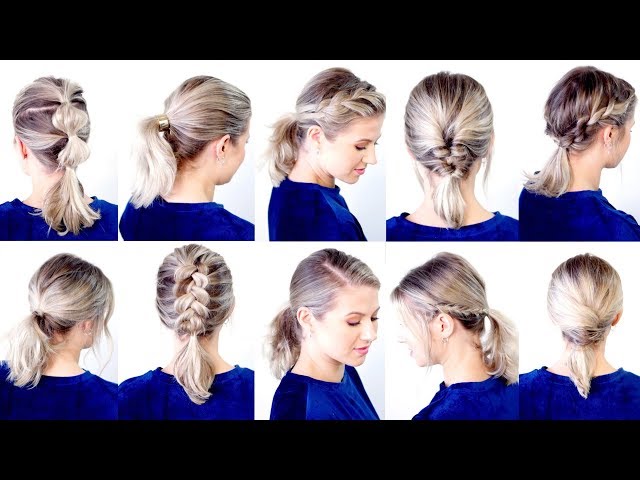 10 CUTE & EASY LOW PONYTAIL HAIRSTYLES | Milabu - YouTube