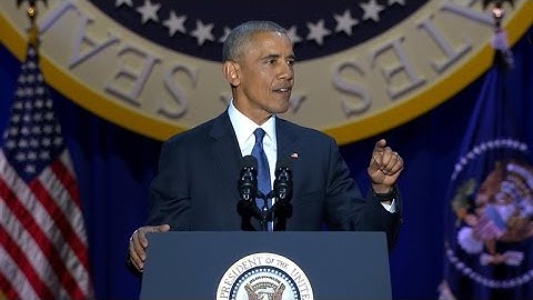 President Obama warns of threats to democracy in farewell address