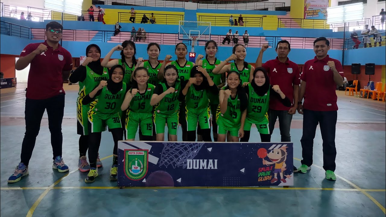 PorProp X Riau 2022 Cabor Bola Basket Putri Pekanbaru VS Dumai