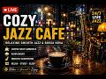 LIVE 🔴 Coffee Shop Jazz – Cozy Rainy Night Jazz Music