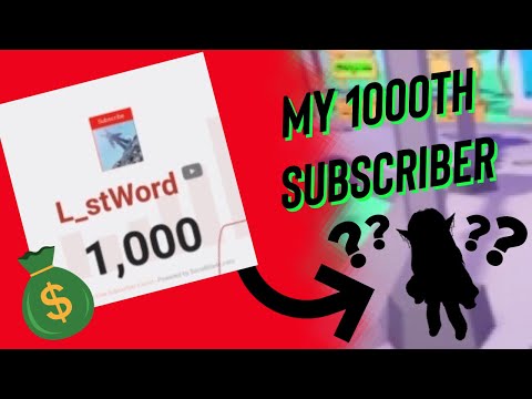 GIVING ROBUX TO MY 1000TH SUBSCRIBER!!!