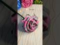 Diy how to make a tissue paper rose flower/ Aesthetic two color rose/ #shorts #trending #diy #crafts