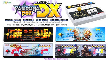 Pandora Box DX 3000 in 1 8 button console support 3P 4P game Save Game progress High score record