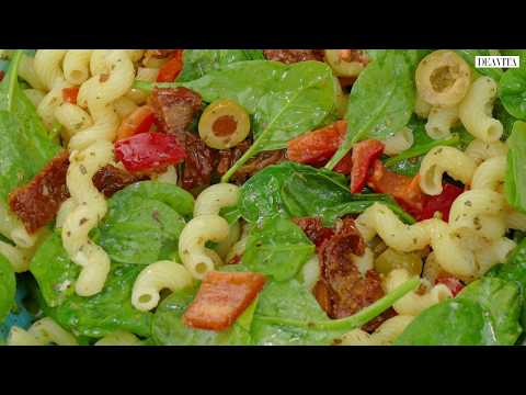 salade-de-pâtes-aux-tomates-séchées-faite-en-un-tour-de-main-et-à-déguster-chaude-ou-froide!