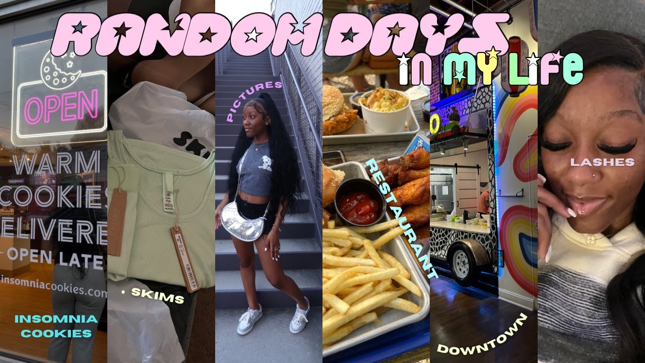 VLOG RANDOM DAYS IN MY LIFE | nails, lashes, movies, going downtown ...