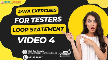 Java Exercises for Testers – Loop Statements Part-4