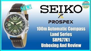 Great Looking Green! | Seiko Prospex 100m Automatic Compass SRPA77K1 |  SRPA75K1 Unbox & Review - YouTube