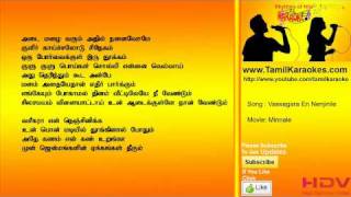 Vaseegara En Nenjinile - Minnale- Tamil Karaoke