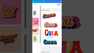 How to Make Gradient Script & Stacked Neon Text with Typelettering in Canva | Text Effect Tutorials✨