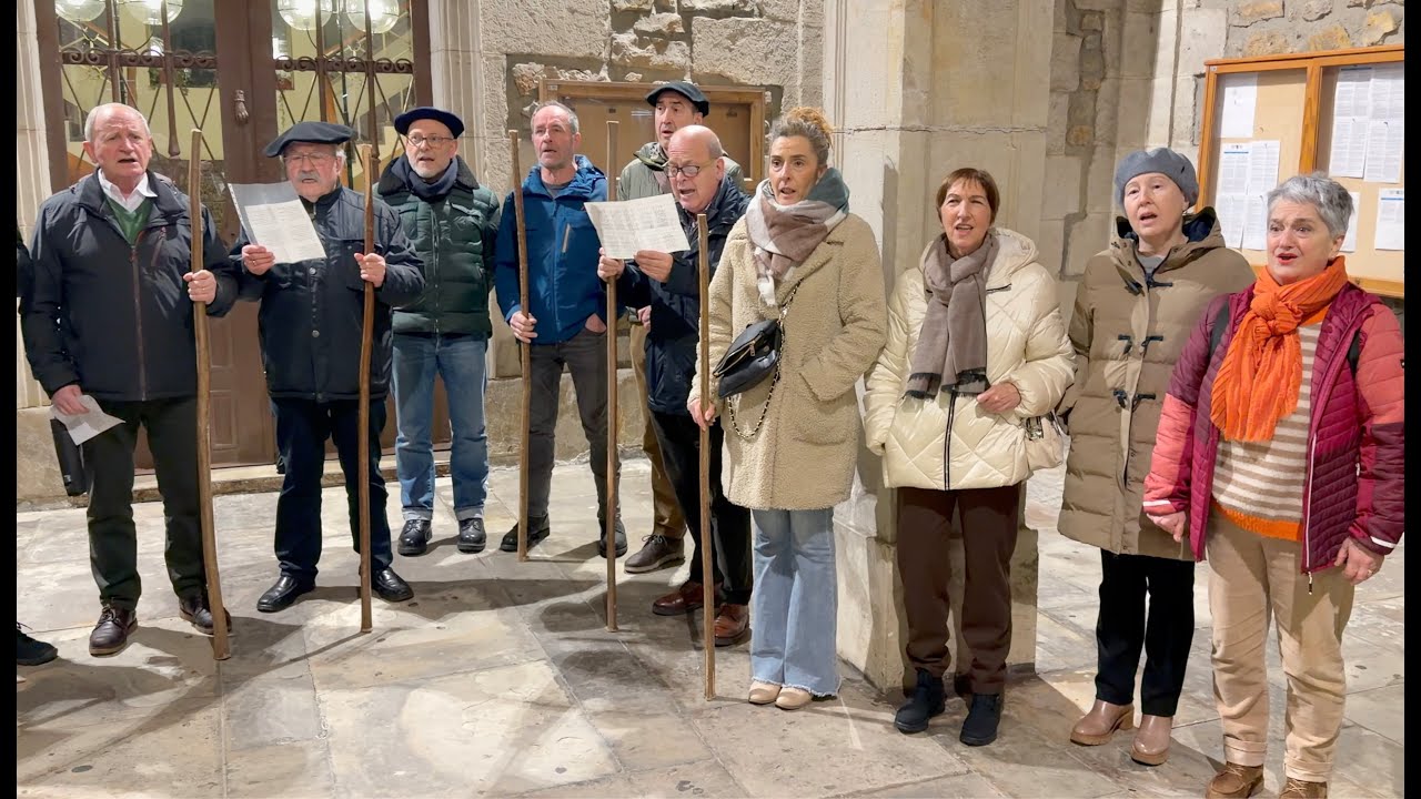 Santa Ageda eskeko kantujirak Urretxun eta Zumarragan