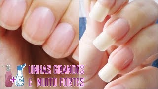 UNHAS GRANDES E FORTES EM 2 DIAS Receita Caseira feita em 2 minutos