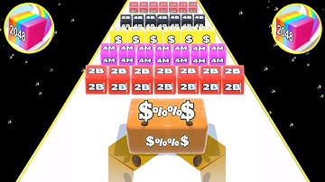 Relax & Satisfying Mobile Game New Video Jelly Run 2048 - 2048 ball run gameplay walkthrough part 2