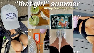 in my HEALTHY GIRL SUMMER ERA ♡ "that girl" 5am mornings + productive + clothing haul