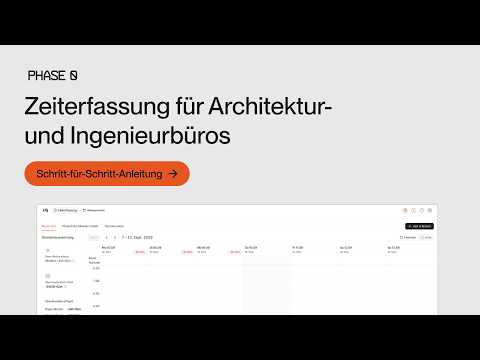 Zeiterfassung für Architekten und Ingenieure