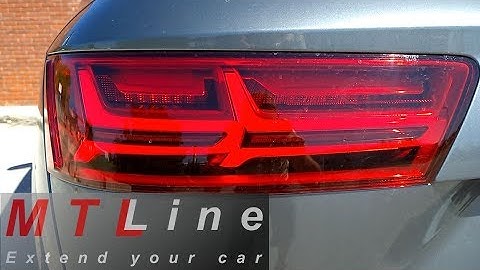 Audi Q7, MY2016 - activation of rear LED lights as DRL - vključitev zadnjih dnevnih LED luči