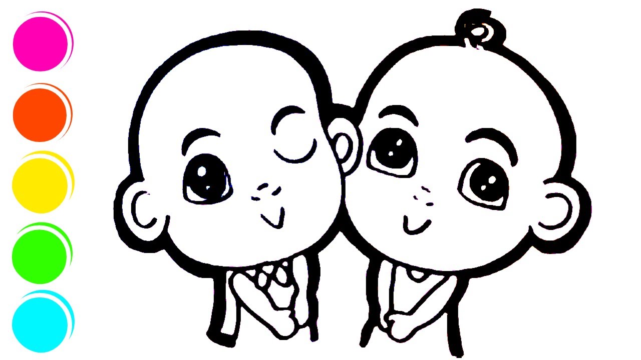 Gambar Upin Ipin Hitam Putih