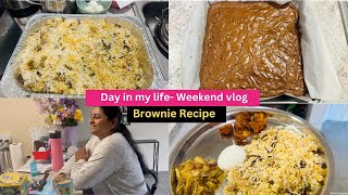 Chicken Dum Briyani & Brownie / A day in my life - Weekend Vlog / Sunday Vlog / USA Tamil Vlog