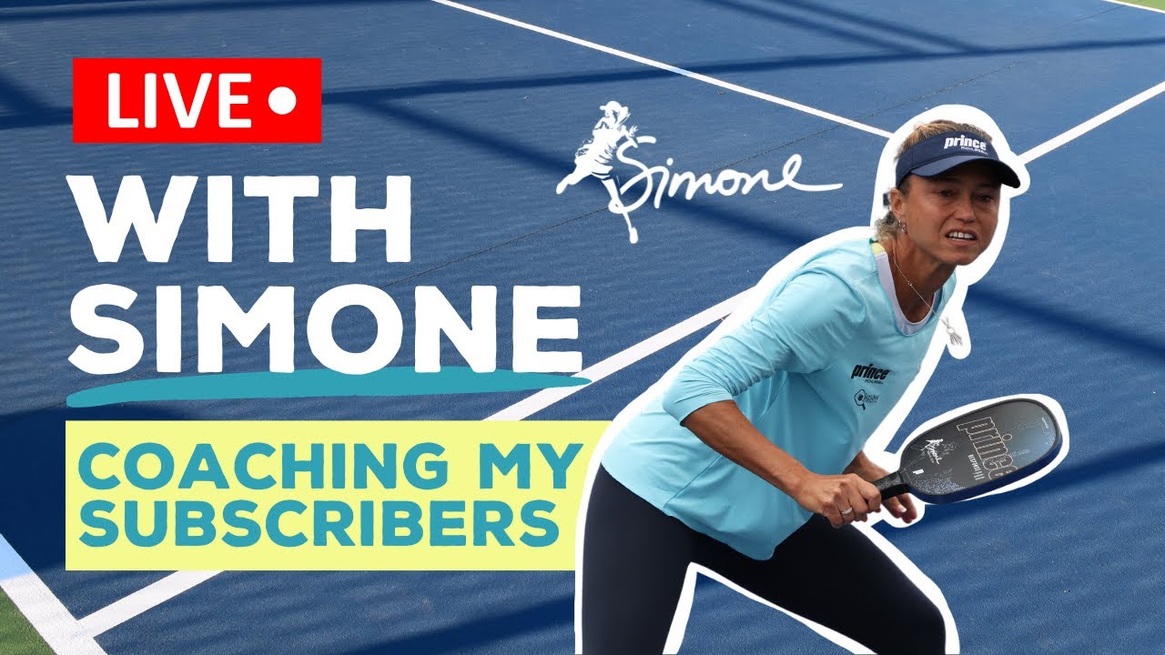 Live with Simone | Episode #17 - Analyzing YOUR #Pickleball Game - Part 02