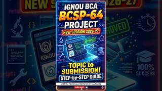 How to make IGNOU BCA Project Proposal or Synopsis |BCSP 64 Synopsis Project |SynopsisKaise Banaye