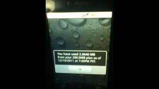 tmobile data usage/charges