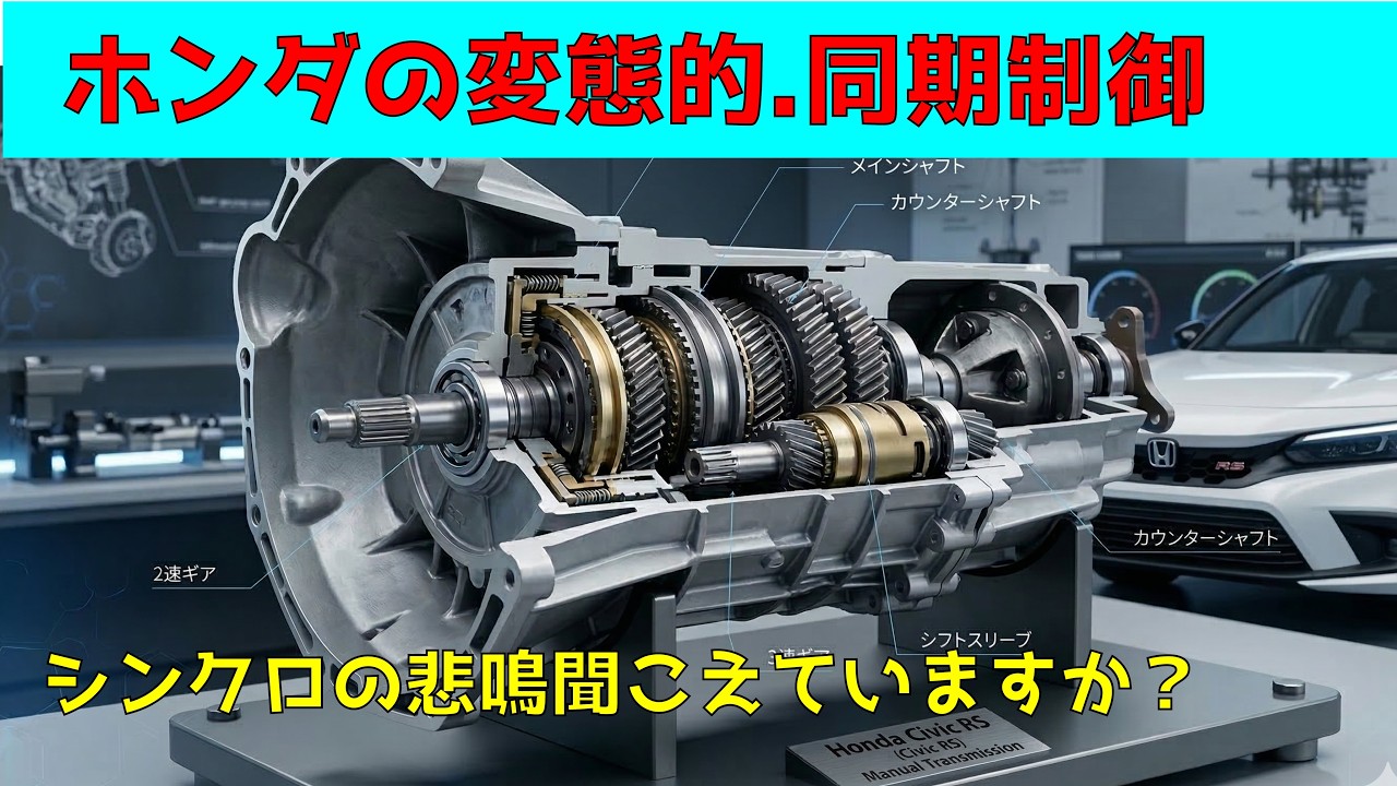 ＳＢ1シビックエンジントランスミッションRS Civic RS] The Truth About Rev Matching from a Transmission