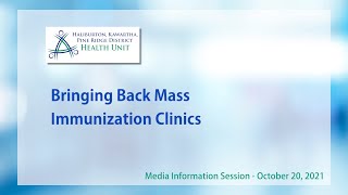 Bringing Back Mass Immunization Clinics