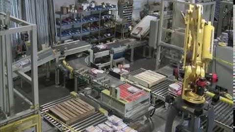 PASCO/Fanuc Bag Palletizer Running Two Products