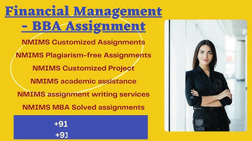 NMIMS Solved Financial Management  BBA Assignment