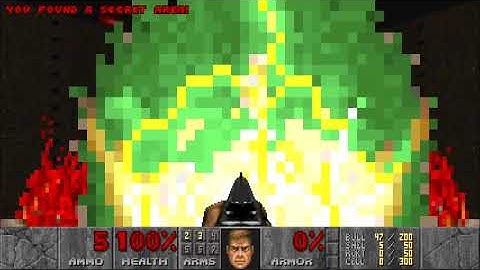 Doom (Unity PC port) E2M5 (Secret Exit) - Any% - 21.170