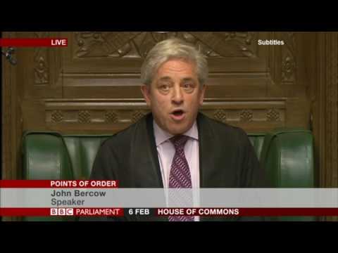 UK House of Commons Speaker John Bercow on his opposition to Trump addressing parliament