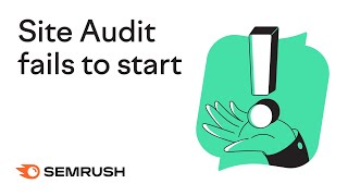 Site Audit fails to start? Here’s how to fix that by Semrush Live 1,160 views 2 years ago 1 minute, 16 seconds