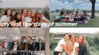 My last few days of summer// swim practice, swim meet, back to school shopping ect!!