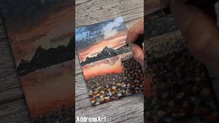 Peaceful Waters | Acrylic Landscape Painting #paintinginspiration #acrylicscenery #easyartideas