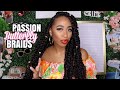 Easy Box Braids| Passion/Butterfly Jumbo Braids| HOT GIRL SUMMER HAIR!!!