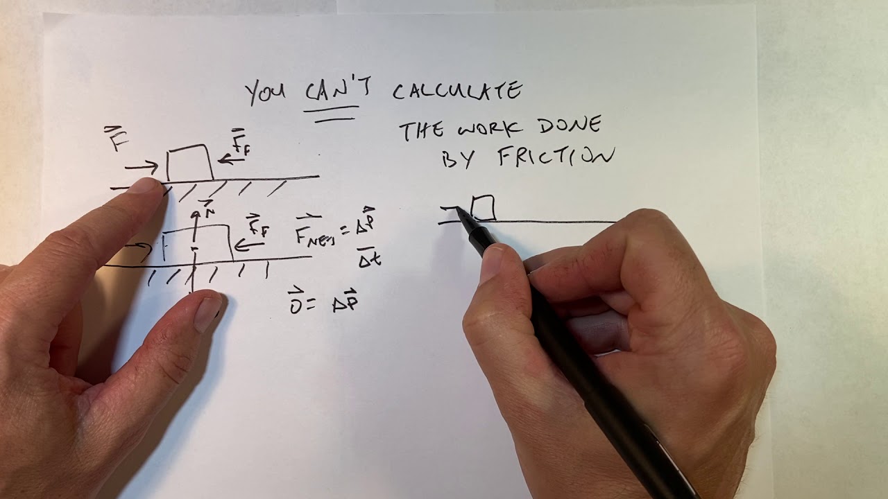 You can't calculate the work done by the friction force