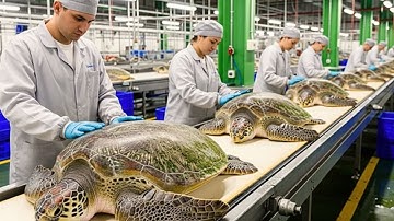 Inside the Turtle Shell Factory – How Giant Turtle Shells Are Made into Luxury Items