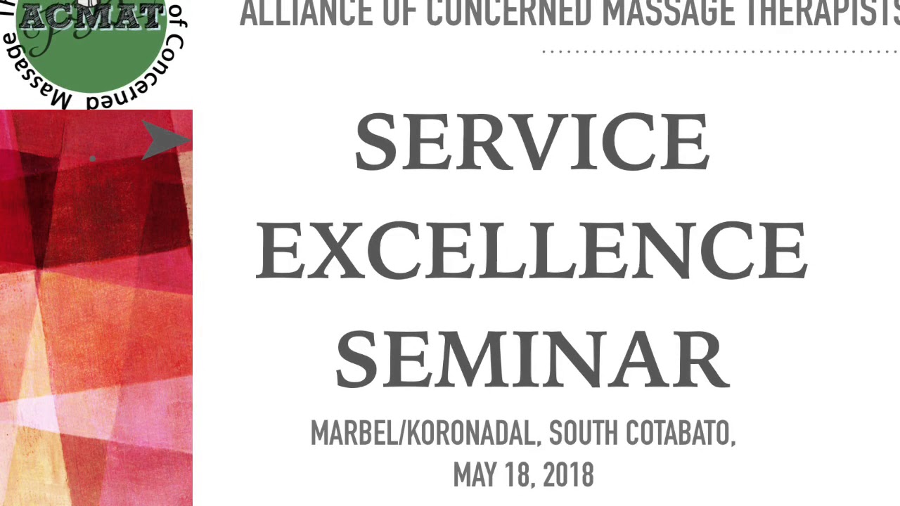 Spa Service Excellence Seminar in Koronadal