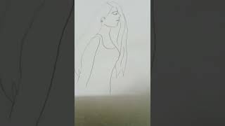 drawing/how to draw girl/easy girl drawing/pencil sketch girl drawingtrending shorts short viral