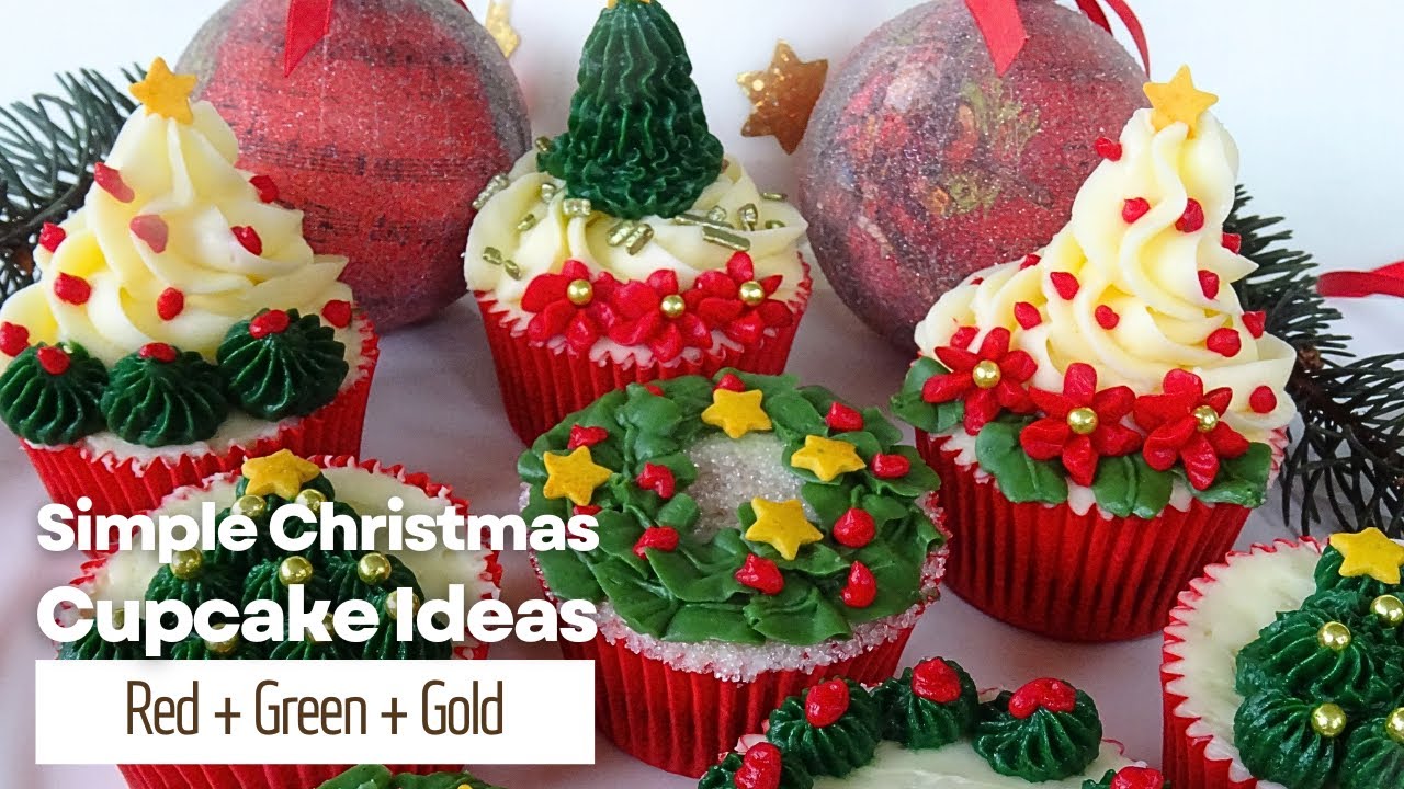 Simple and Easy Christmas Cupcakes Decorating Ideas / Christmas Cupcake ...
