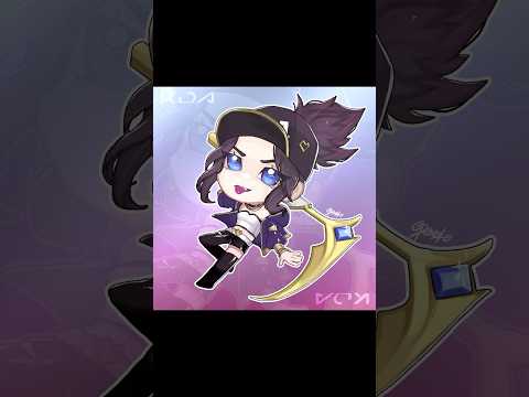 【イラストメイキング】 K/DA アカリ #shorts