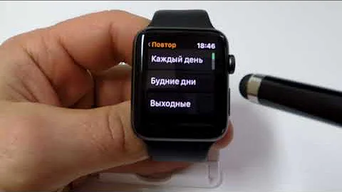 Как поставить будильник на часах Apple watch