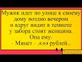 Мужик и мин@тчица возле его дома... Лучшие длинные анекдоты и жизненные истории 2022