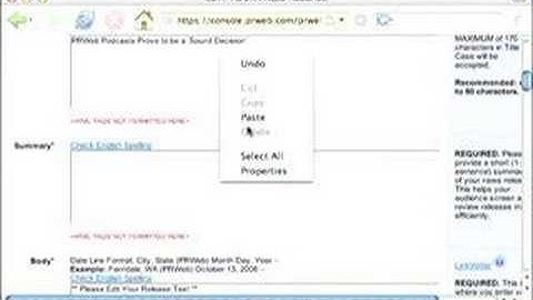 A How To: Submit A PRWeb Press Release