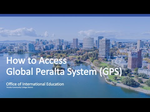 How to Access Global Peralta System (GPS)