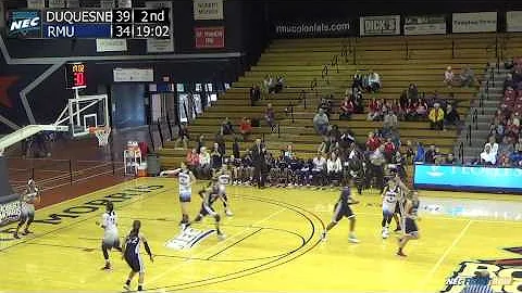 Women's Basketball RMU vs Duquesne Highlights